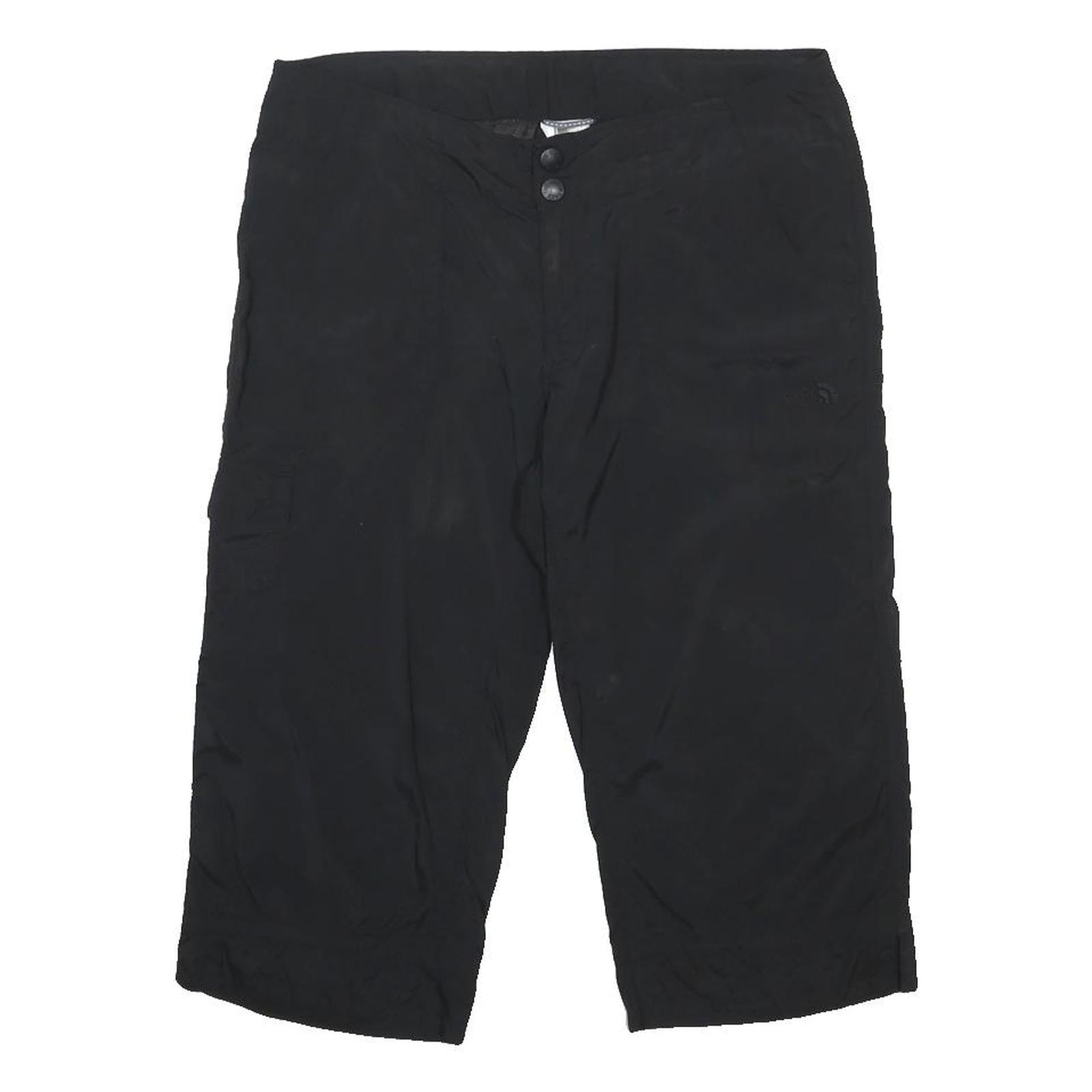 THE NORTH FACE Womens Black Casual Nylon Shorts UK 10 W32 Outdoor Lightweight