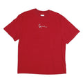 KARL KANI Mens Red Graphic T-Shirt S Short Sleeve Crew Neck Logo Print