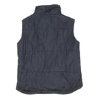 CHAMPION Womens Black Polyester Blend Quilted Gilet Jacket UK 14 Zip
