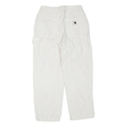 CARHARTT Womens Cotton Blend White Regular Straight Trousers W28 L26 Workwear
