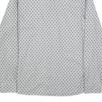 TED BAKER Mens White & Grey Geometric Print Shirt L Cotton Stylish Casual