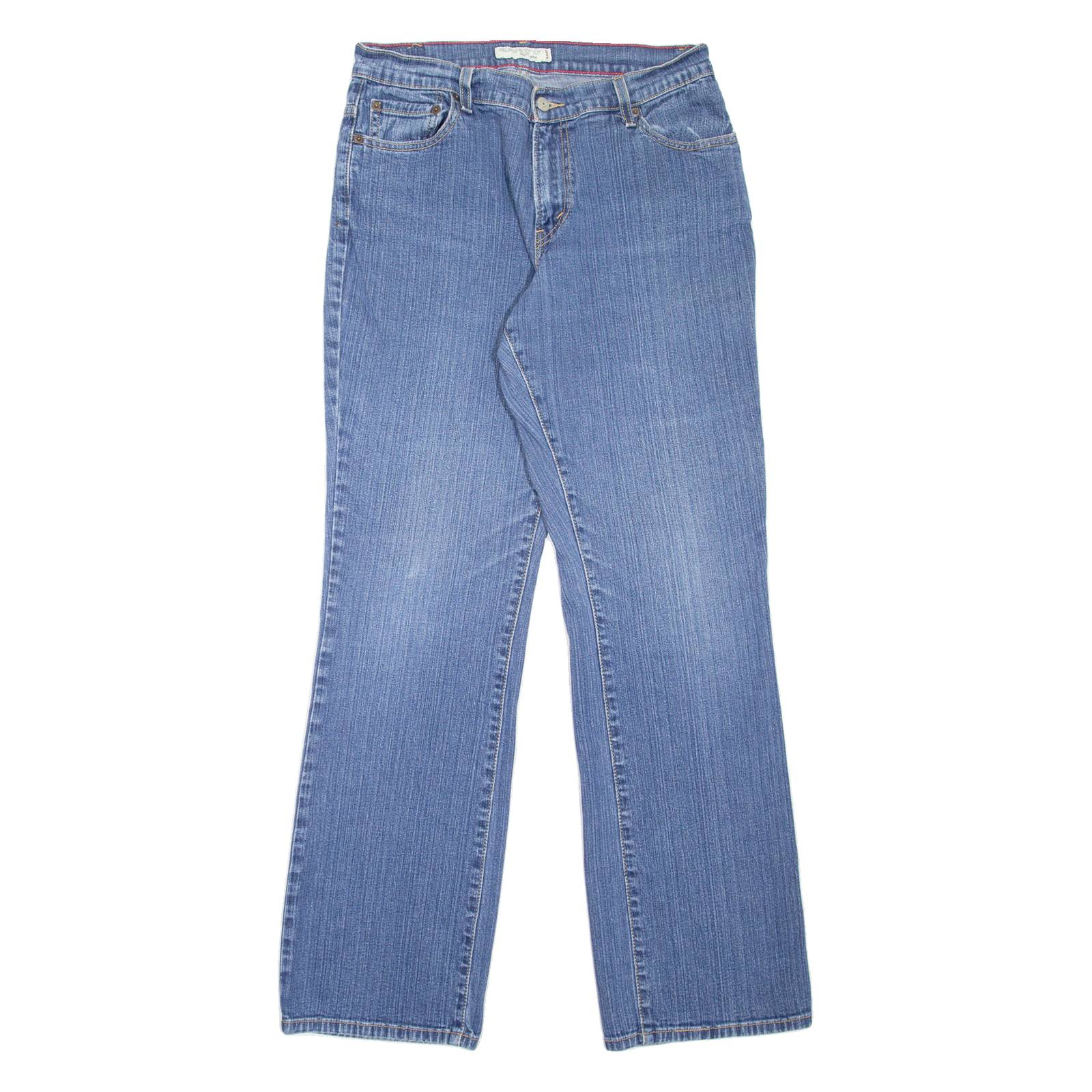 LEVI'S 550 Womens Jeans Blue Relaxed Bootcut Stone Wash W30 L32