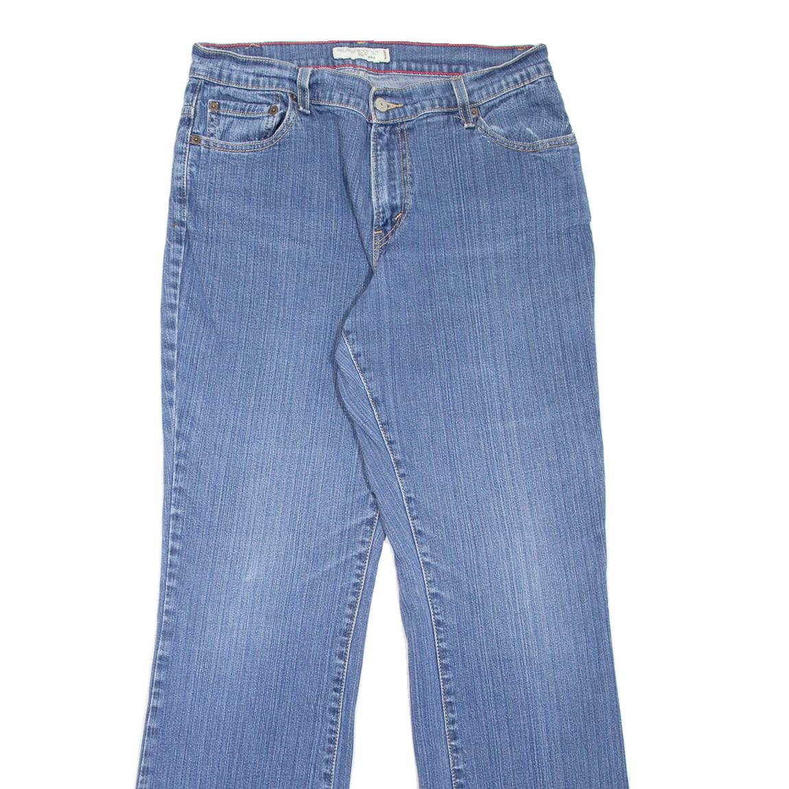LEVI'S 550 Womens Jeans Blue Relaxed Bootcut Stone Wash W30 L32