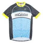 CUORE Cycling Mens Jersey Blue 1/4 Zip 2XL