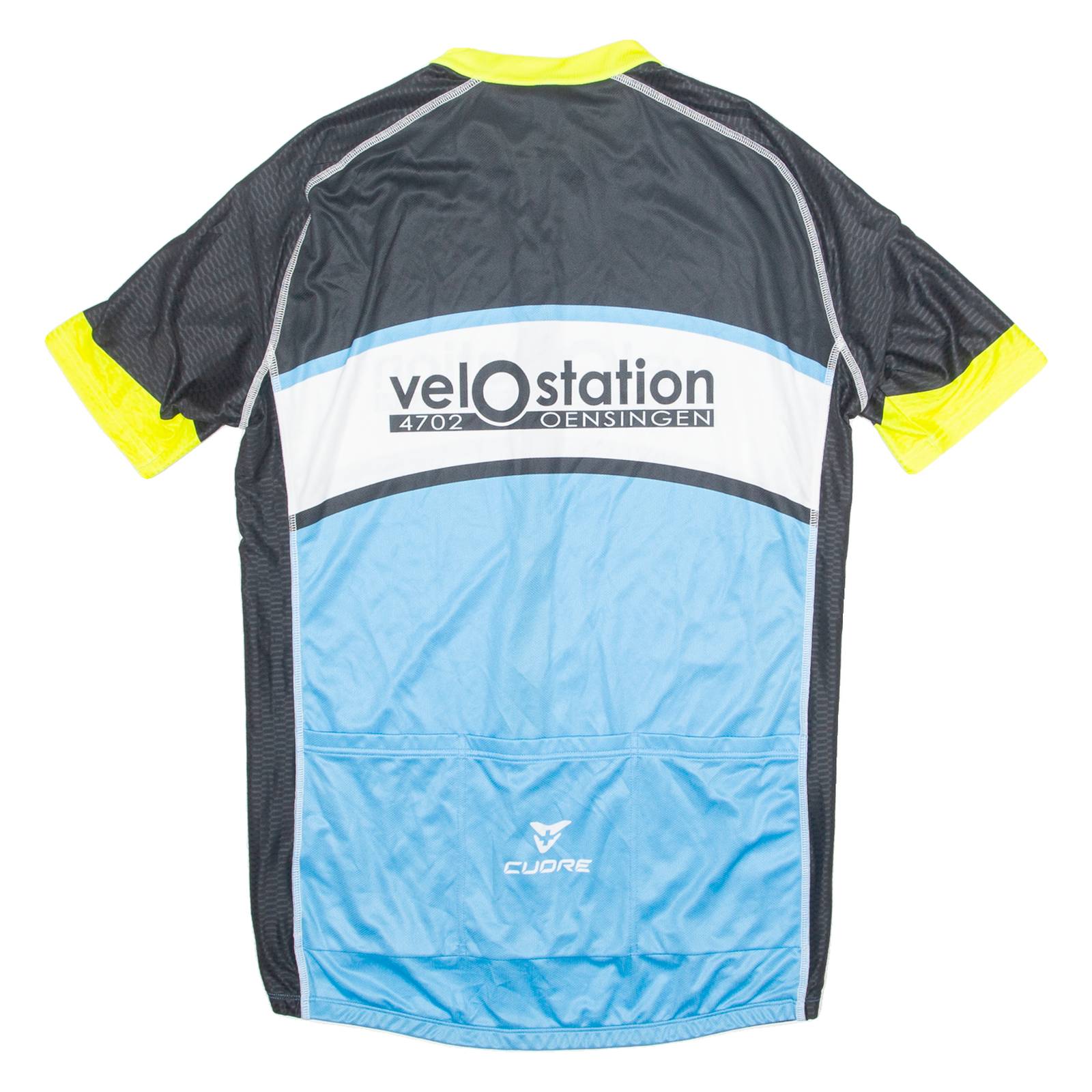 CUORE Cycling Mens Jersey Blue 1/4 Zip 2XL