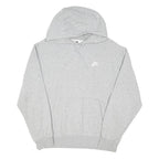 NIKE Mens Grey Hoodie M Casual Cotton Blend Pullover Sweatshirt