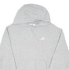 NIKE Mens Grey Hoodie M Casual Cotton Blend Pullover Sweatshirt
