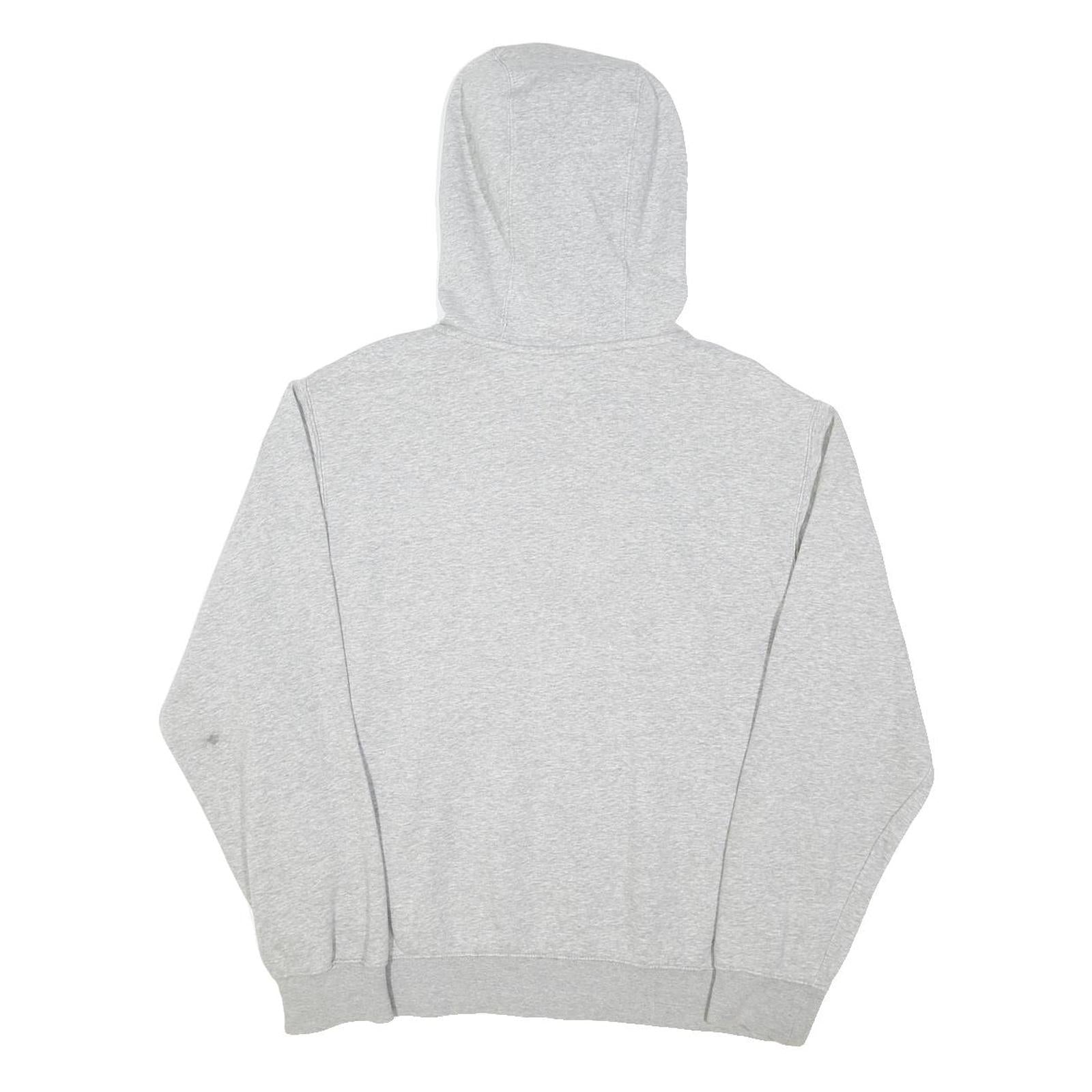 NIKE Mens Grey Hoodie M Casual Cotton Blend Pullover Sweatshirt