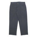 DICKIES Mens Cotton Blend Navy Regular Fit Straight Leg Trousers W34 L30