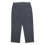 DICKIES Mens Cotton Blend Navy Regular Fit Straight Leg Trousers W34 L30