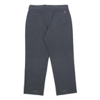 DICKIES Mens Cotton Blend Navy Regular Fit Straight Leg Trousers W34 L30