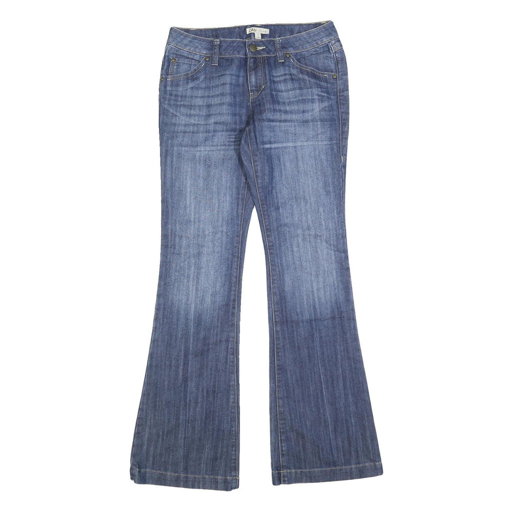 CABI JEANS Womens Regular Fit Flared Denim Medium Wash W30 L34 Stretch Cotton