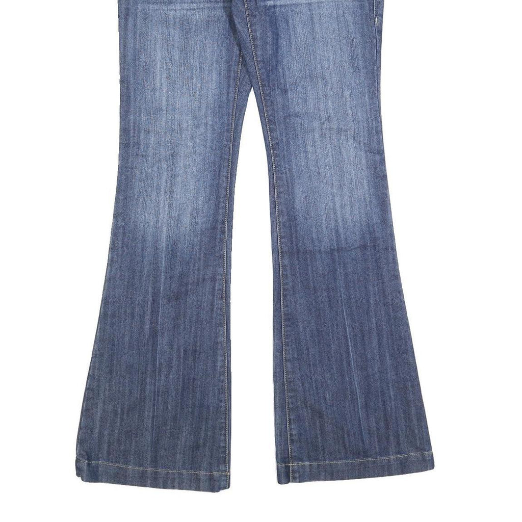 CABI JEANS Womens Regular Fit Flared Denim Medium Wash W30 L34 Stretch Cotton