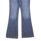 CABI JEANS Womens Regular Fit Flared Denim Medium Wash W30 L34 Stretch Cotton