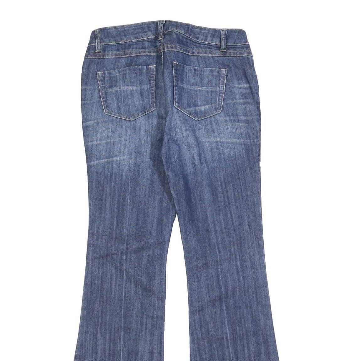 CABI JEANS Womens Regular Fit Flared Denim Medium Wash W30 L34 Stretch Cotton