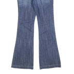 CABI JEANS Womens Regular Fit Flared Denim Medium Wash W30 L34 Stretch Cotton
