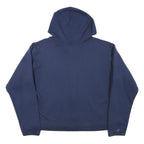 CHAMPION Womens Navy Zip Up Hoodie L Full Zip Casual Cotton Blend Sweatshirt