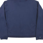 CHAMPION Womens Navy Zip Up Hoodie L Full Zip Casual Cotton Blend Sweatshirt