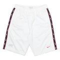 NIKE Mens White & Black Sports Casual Shorts M W28 Logo Tape