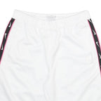 NIKE Mens White & Black Sports Casual Shorts M W28 Logo Tape