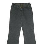 JUST ME Womens Regular Fit Bootcut Denim Dark Jeans W30 L34 Belted Waist