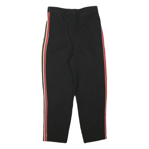 & OTHER STORIES Womens Polyester Blend Black Relaxed Trousers W27 L25 Striped