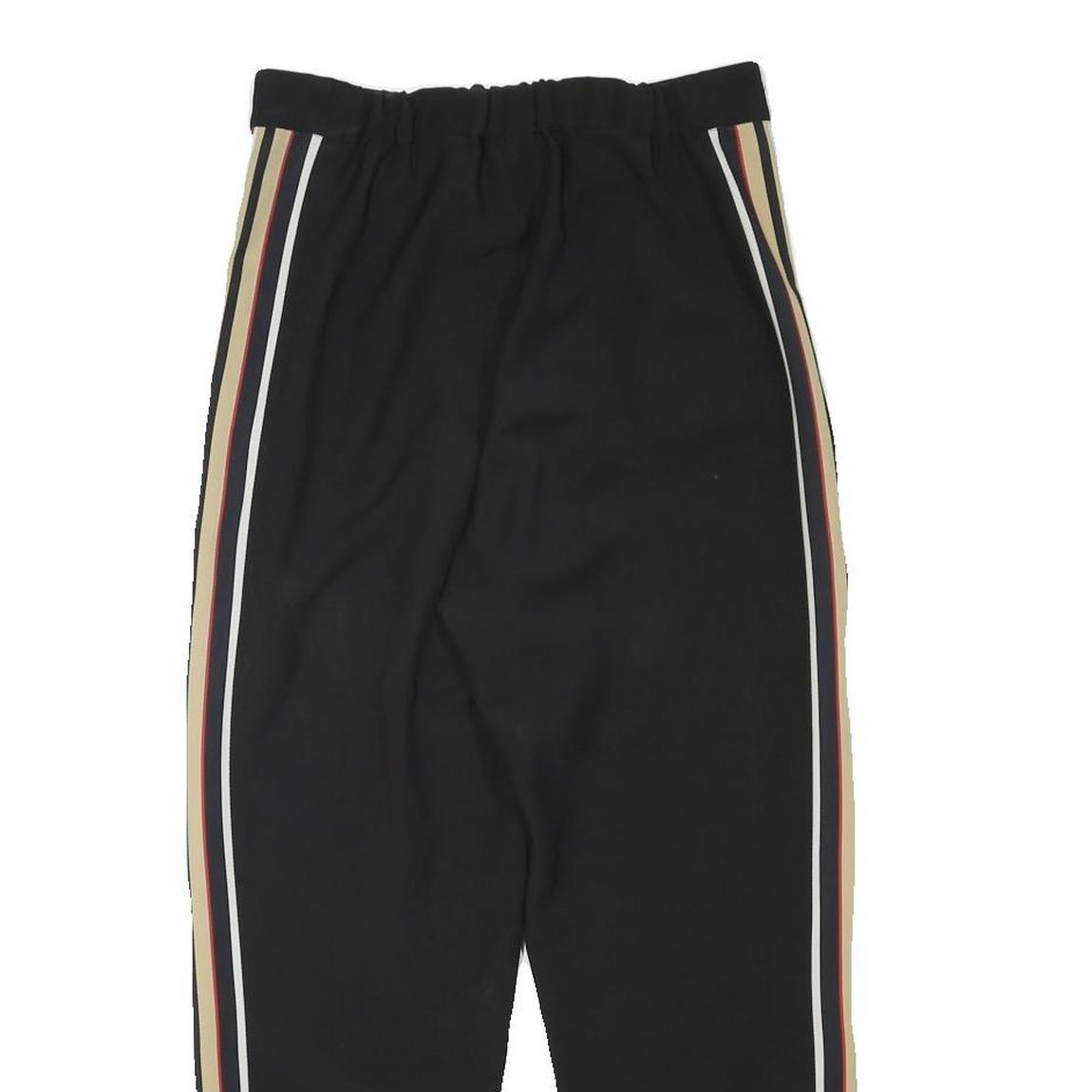 & OTHER STORIES Womens Polyester Blend Black Relaxed Trousers W27 L25 Striped