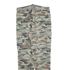 TALLY WEIJL Womens Cotton Blend Camouflage Slim Tapered Trousers W30 L28 Zip