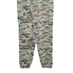 TALLY WEIJL Womens Cotton Blend Camouflage Slim Tapered Trousers W30 L28 Zip