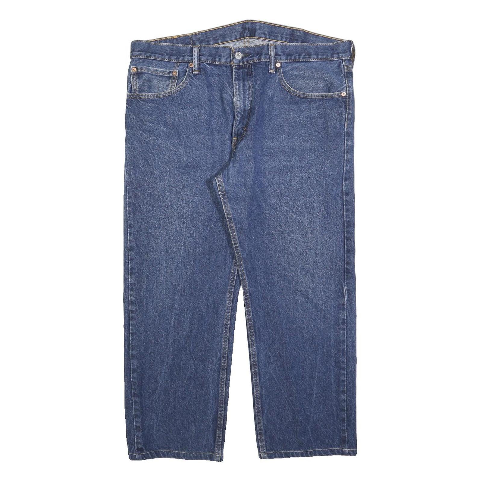 LEVI'S 505 Mens Jeans Blue Relaxed Straight Denim Medium W38 L26 Classic Casual