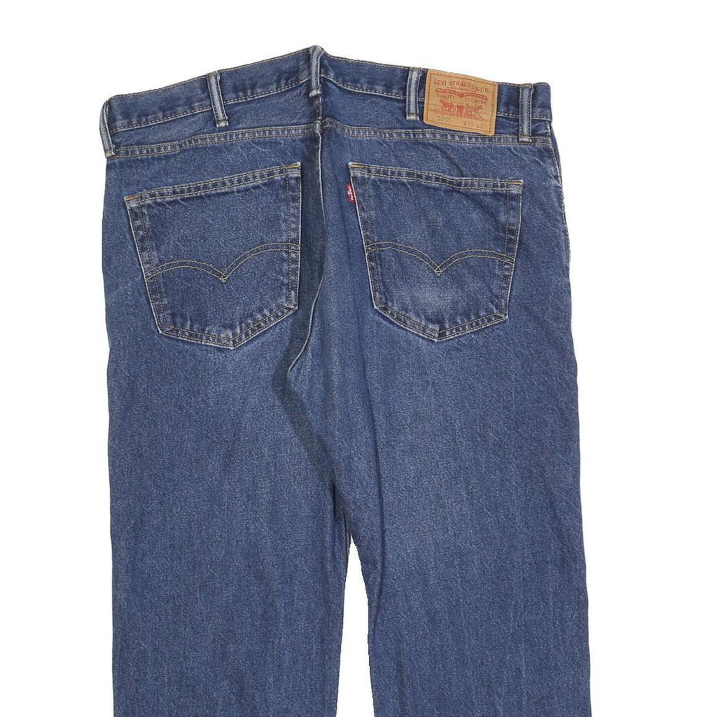 LEVI'S 505 Mens Jeans Blue Relaxed Straight Denim Medium W38 L26 Classic Casual