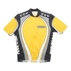 PEARL IZUMI Mens Yellow & Grey Cycling T-Shirt M Short Sleeve Crew Neck