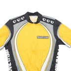 PEARL IZUMI Mens Yellow & Grey Cycling T-Shirt M Short Sleeve Crew Neck