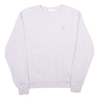 FILA Womens White Crew Neck XL Vintage Logo Cotton Blend Sweatshirt Pullover