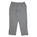 REEBOK Mens Joggers Grey Tapered L W34 L30 Athletic Track Pants Polyester Blend