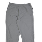REEBOK Mens Joggers Grey Tapered L W34 L30 Athletic Track Pants Polyester Blend