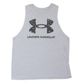 UNDER ARMOUR Mens Grey Sleeveless Crew Neck Cotton Blend T-Shirt M Sportswear
