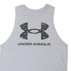 UNDER ARMOUR Mens Grey Sleeveless Crew Neck Cotton Blend T-Shirt M Sportswear
