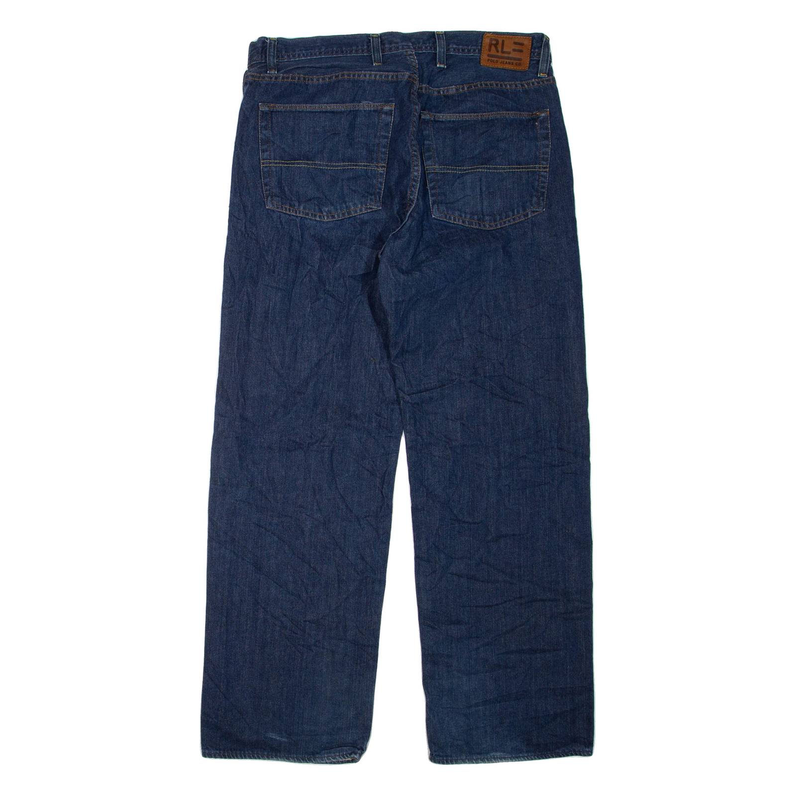 RALPH LAUREN POLO JEANS COMPANY Womens Jeans Blue Regular Straight W34 L30