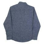 DICKIES Mens Flannel Shirt Blue Long Sleeve S