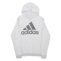 ADIDAS Mens Grey Hoodie S
