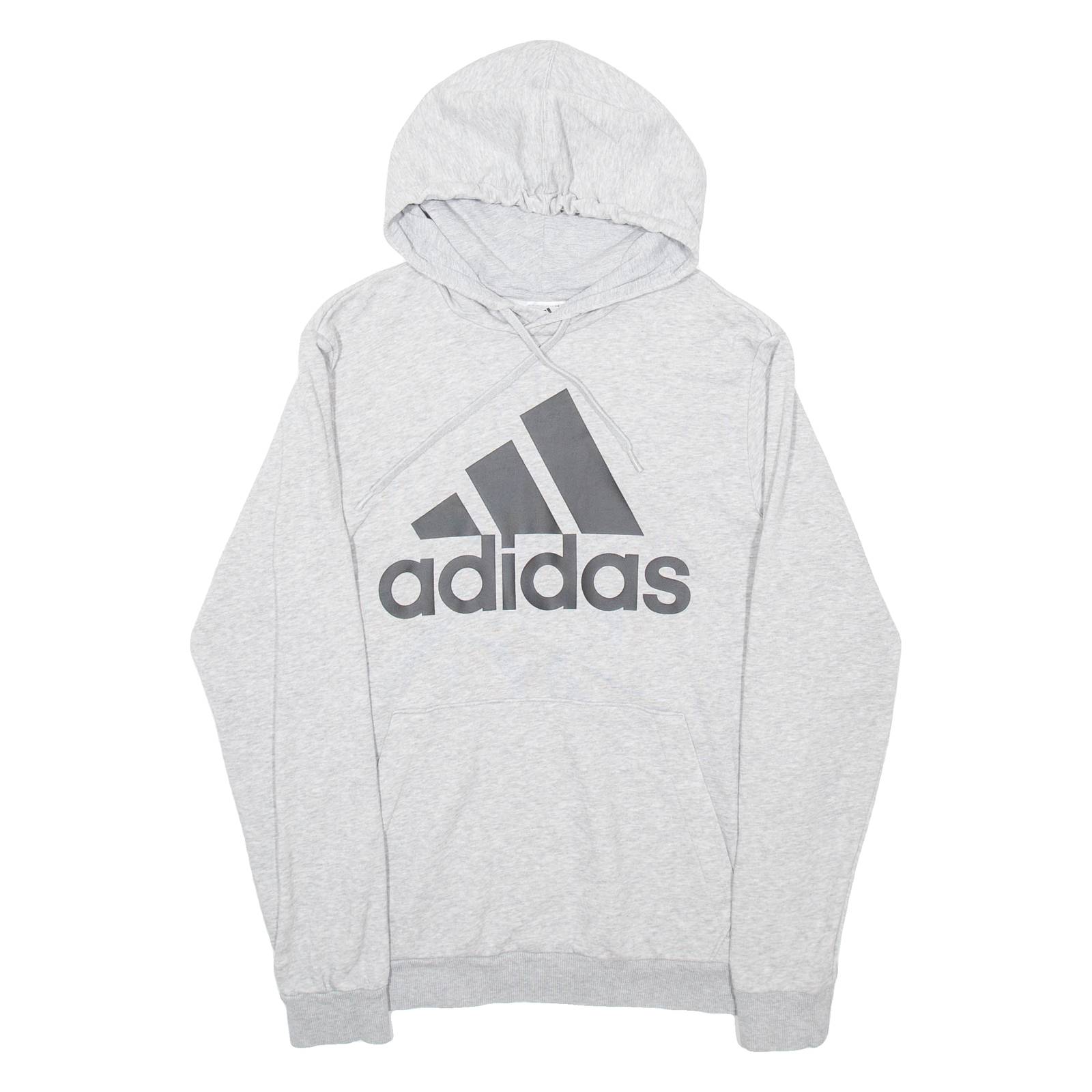 ADIDAS Mens Grey Hoodie S