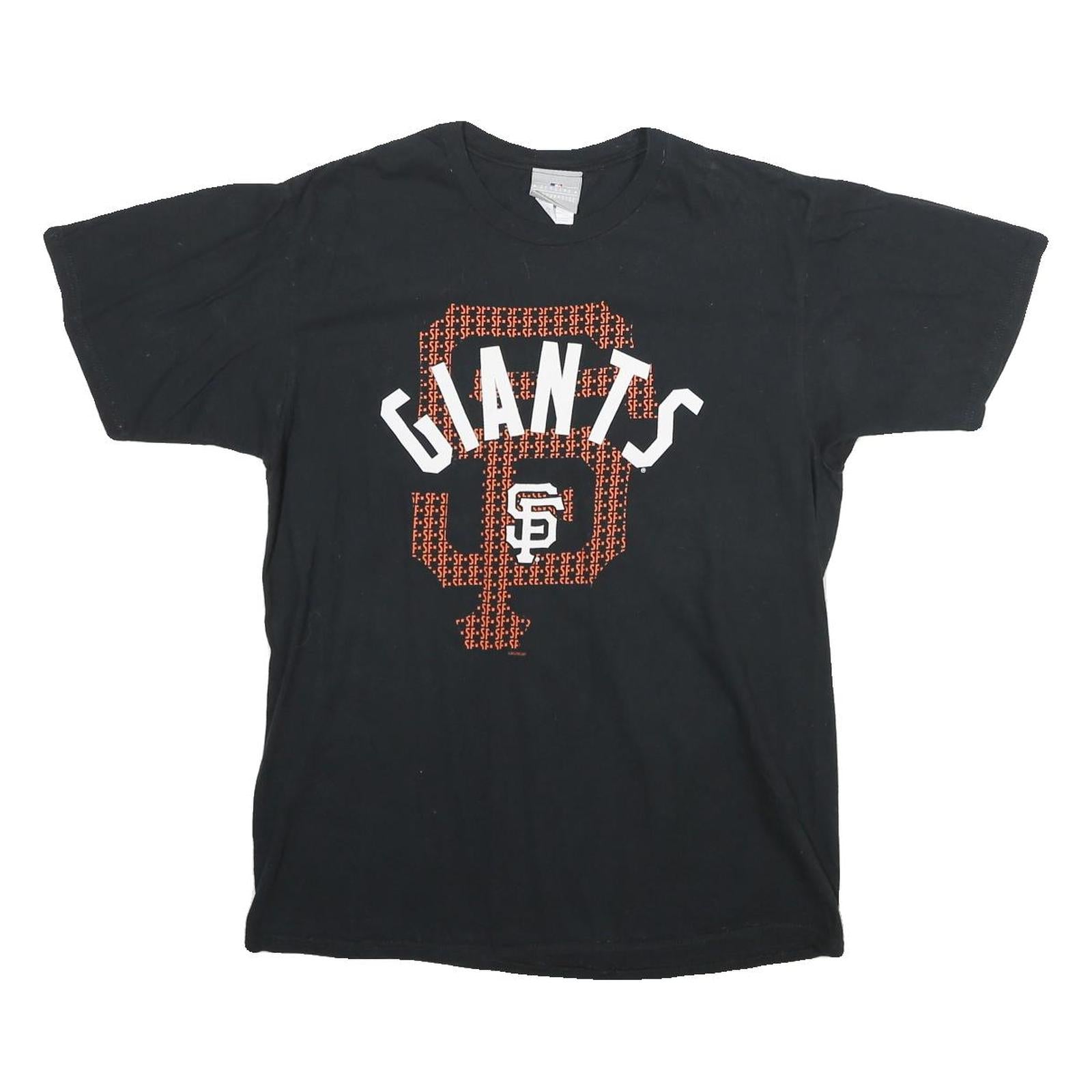 GENUINE MERCHANDISE Mens Black San Francisco Giants Graphic T-Shirt M Crew Neck