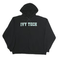 CHAMPION Mens Black Ivy Tech Hoodie 2XL Pullover Cotton Sweatshirt