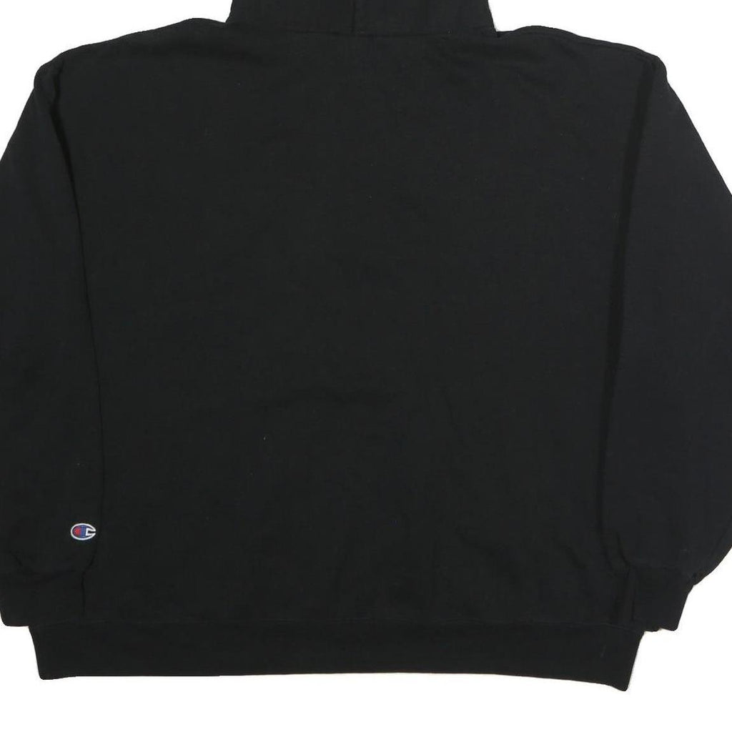 CHAMPION Mens Black Ivy Tech Hoodie 2XL Pullover Cotton Sweatshirt
