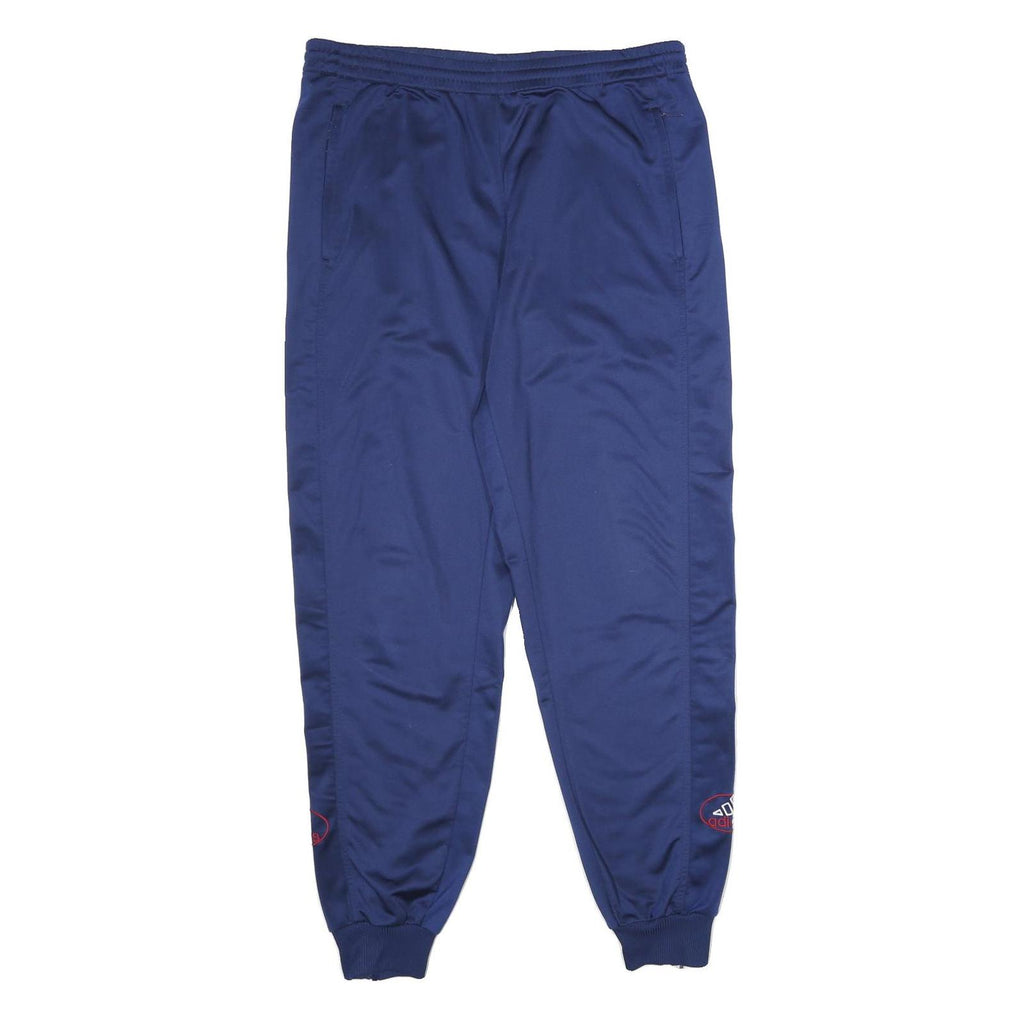 ADIDAS Mens Joggers Blue M W34 L32 Logo Regular Tapered Fit Sportswear Bottoms