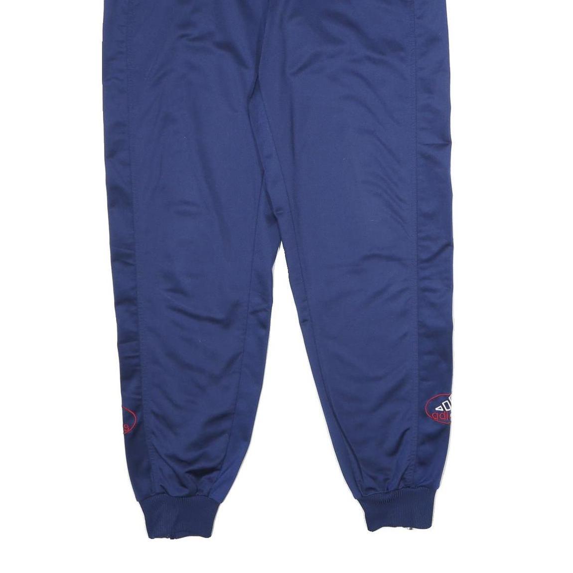 ADIDAS Mens Joggers Blue M W34 L32 Logo Regular Tapered Fit Sportswear Bottoms