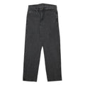 WRANGLER Mens Black Relaxed Fit Straight Leg Denim Cotton Raw Jeans W33 L32 Zip