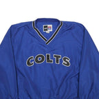 PUMA Mens Blue Colts V-Neck L Sweatshirt Polyester Pullover Sports