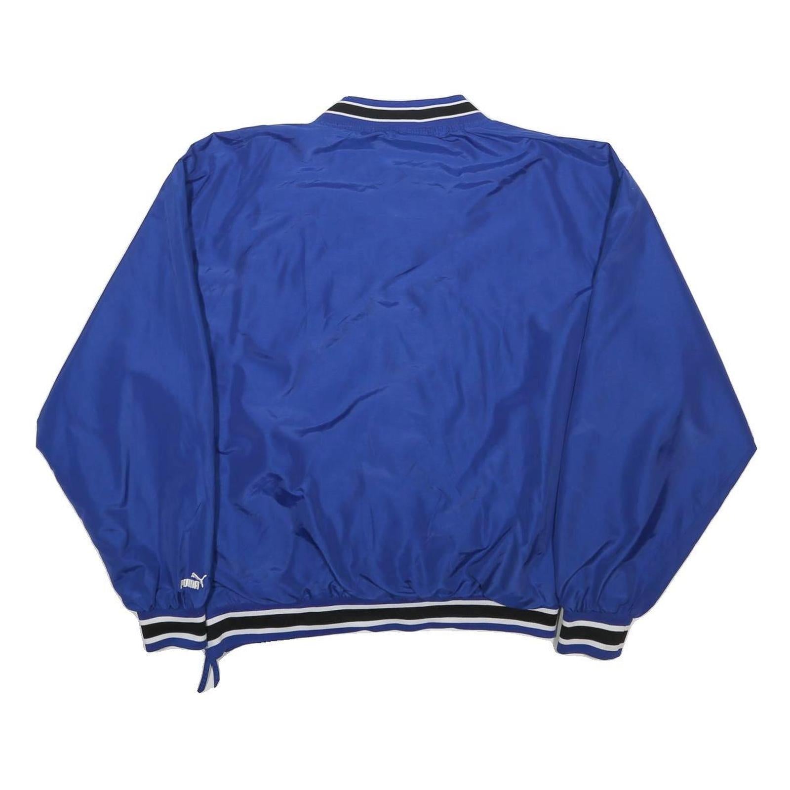 PUMA Mens Blue Colts V-Neck L Sweatshirt Polyester Pullover Sports